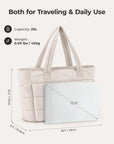 Bagsmart 20L Puffy Tragetasche mit 15,6" Laptopfach