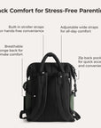 best baby backpack diaper bag black