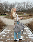Weekender Reisetasche Große Handgepäcktasche mit Schuhbeutel