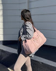 Weekender Reisetasche Große Handgepäcktasche mit Schuhbeutel